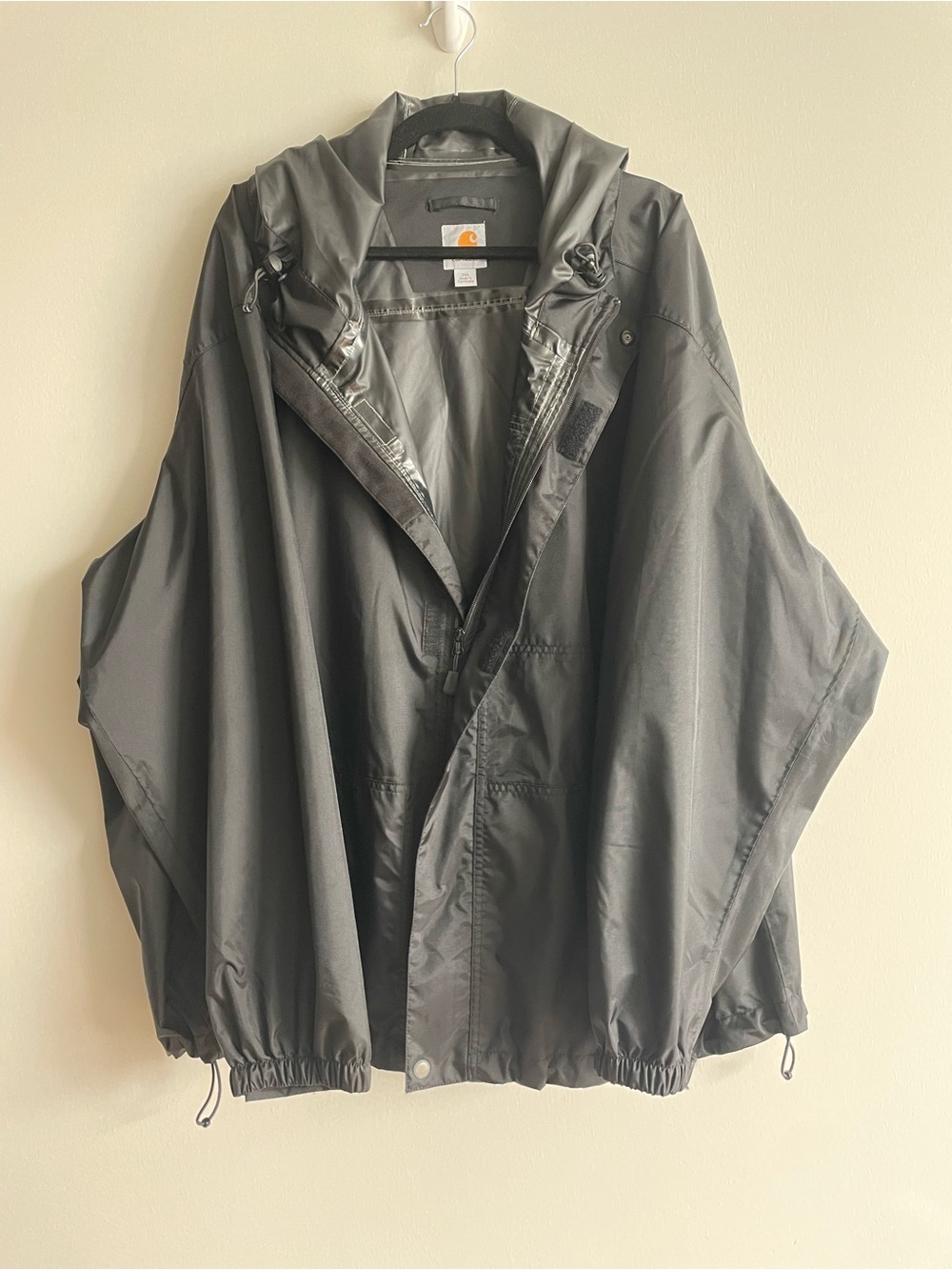 Gorpcore Carhartt Storm Defender Rain Jacket Black Workwear Commute 3XL